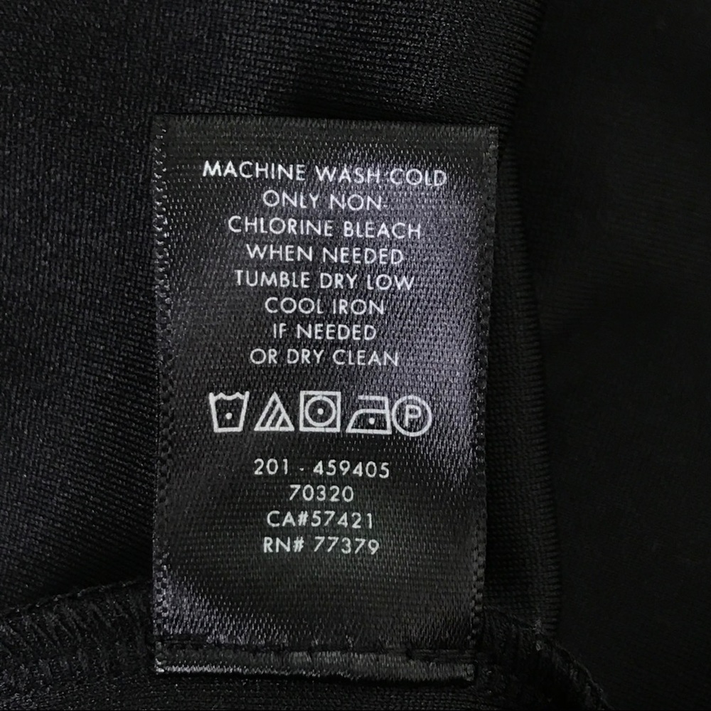 Ann Taylor Pleated Square Neck Blouse Top Black M - Picture 8 of 8